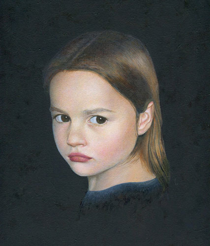 Young Girl Portrait Painting