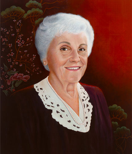Woman Smiling Oil Painting-Portrait